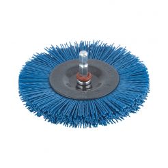 Perie Wolfcraft 2727000, tip disc, nylon albastru, D 100 mm, tija hexagonala 1/4" 