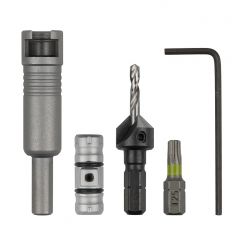 Set 4 piese gaurire insurubare FlipBit starter Wolfcraft 3082000