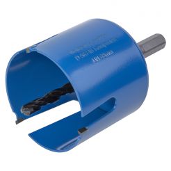 Carota universala completa Wolfcraft 3882000, diametru 68 mm, cu burghiu de centrare HM cu diametrul de 8 mm si tija hexagonala