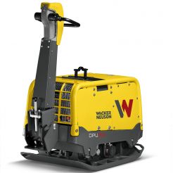 Placa compactoare reversibila Wacker Neuson DPU90Lec770, diesel, racire cu apa, greutate 771 kg, forta de impact 90 kN, pornire electrica, sistem Compatec