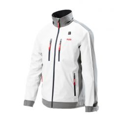 Jacheta incalzita electric Flex 511978, TJ White 10.8/18.0 3XL Men, compatibila cu acumulatori Li-Ion 10.8 si 18 V, pentru barbati, marime 3XL