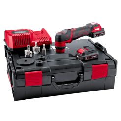 Masina de polisat orbitala Flex PXE 80 12-EC/2.5 Set, 80 mm, cu acumulatori Li-Ion 12 V/2.5 Ah
