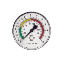 Manometru pistol umflat OMG 53BP_63, Ø 63 mm, 0 - 12 bar, conexiune spate 1/4