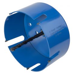 Carota universala completa Wolfcraft 5961000, diametru 127 mm, cu burghiu de centrare HM cu diametrul de 8 mm si tija hexagonala