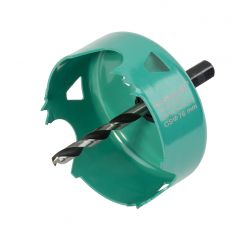 Carota de taiere din otel carbon Wolfcraft 5970000, diametru 76 mm, tija hexagonala, adancime taiere 30 mm
