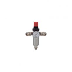 Regulator de presiune cu manometru, robinet, cuple rapide Omg 630R_1/2, filet exterior 1/2"