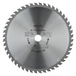 Panza pentru fierastrau circular de masa Wolfcraft 6684000, diametru 315 mm, diametru interior disc 30 mm, latime taiere 3.2 mm, 48 dinti, seria orange.