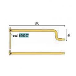 Electrod drept pentru sudura in puncte Telwin 690007 lungime 195 mm