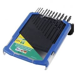 Set 12 burghie pentru metal Wolfcraft 7104000, HSS-R, 1.5-6.5 mm, tija cilindrica, in cutie glisanta din plastic 2K