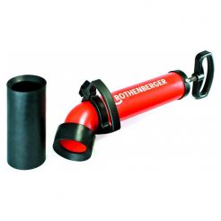 Pompa de desfundare rapida Rothenberger 072070X, ROPUMP SUPER PLUS, 2 adaptoare