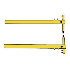 Set brate XP3 pentru sudura in puncte Telwin 803102, 700 mm, cu electrozi