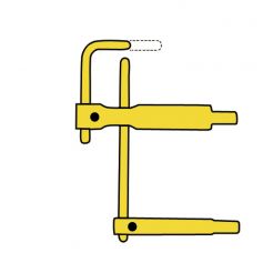 Set brate pentru sudura in puncte XA5 140 mm + 100 mm Telwin 803159, cu electrozi, pentru profile interioare