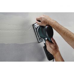 Set 5 foi abrazive Wolfcraft 8467000, pentru placi din gips carton, lemn si vopsea, Gr. 80, 120, 220, 115x230 mm 