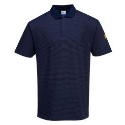Tricou polo cu maneci scurte Portwest AS21NARL, antistatic, ESD, culoare bleumarin, marime L