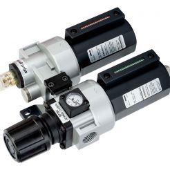 Regulator  de presiune cu filtru, manometru si ungator BAHCO, 3800l/min, 1/2"