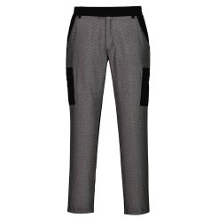 Pantaloni Combat cu partea din fata rezistenta la taiere Portwest model CR40, marime M, culoare Negru, fit R
