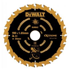 Disc Dewalt DT10304 pentru fierastrau circular, D 190x30x1.65 mm, 24 dinti, pentru taiere universala, seria Extreme