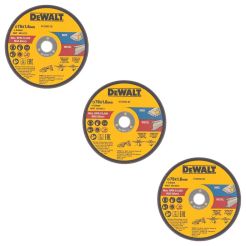 Disc abraziv DeWalt DT20592, pentru debitat metal, D76 x 1.0 x 9.5 mm, set 3 bucati