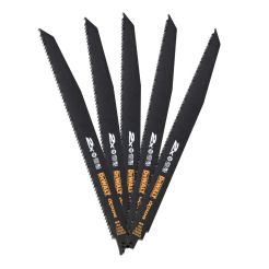 Set 5 lame fierastrau sabie Dewalt DT2314L, 305 mm, pentru taiere grosiera in lemn cu cuie