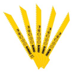 Set 5 panze fierastrau alternativ DeWalt DT2351, pentru taieri in lemn, 152 mm