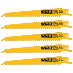 Set 5 panze fierastrau alternativ DeWalt DT2359, pentru taieri in lemn, 152 mm