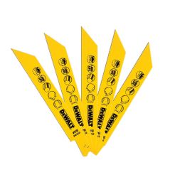 Set 5 panze fierastrau alternativ DeWalt DT2384, pentru taieri in metal, 152 mm