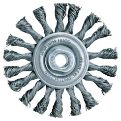 Perie DeWalt DT3502, tip roata, D 115 mm, pentru polizoare unghiulare, impletita, filet M14