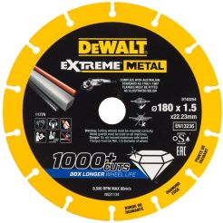Disc diamantat segmentat Dewalt DT40254, 180x22.3x1.5 mm, pentru metal