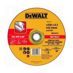 Disc polizare metal DeWalt DT43919, 230 x 6.3 x 22.23 mm