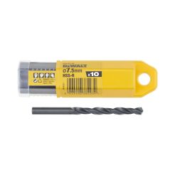 Set 10 burghie pentru metal DeWALT DT5167, tip HSS-R, DIN 338, 7.5x69x109 mm