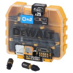 Bit impact Extreme® Flextorq DeWALT DT70556T, PZ2 x 25 mm, set 25 bucati, cutie Tic-Tac