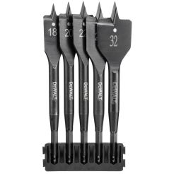 Set 5 burghie plate pentru lemn DeWALT DT70832, coada hex1/4