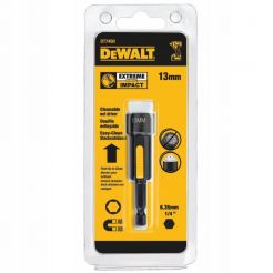 Bit tubular EXTREME IMPACT DeWALT DT7450, 13 x 75mm cu sistem de curatare, prindere hexagonala 1/4"