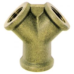 Racord cu trei cai Ludecke DWS_12, alama,  DN 19, 3 x G 1/2" filet interior