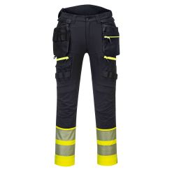 Pantaloni cu Buzunare Holster Detasabile Hi Vis Clasa 1 DX4 Portwest model DX445, marime 41, culoare Galben/Negru, fit R