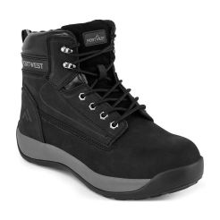 Ghete Nubuck Mid Boot S3 HRO  Portwest model FW32, marime 46, culoare Negru, fit R