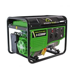 Generator de curent pe benzina Greenfield G-EC6800P, portabil, pornire manuala, monofazat, 6.1 kVA, bobinaj cupru