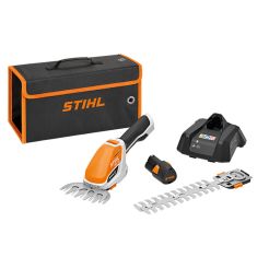 Foarfeca pentru tuns gard viu si iarba Stihl HSA 26 Set, cu acumulator 10.8V / 2.0Ah, lame 200 / 120 mm 