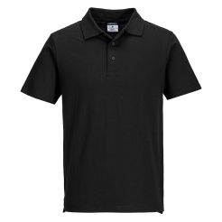 Tricou polo din Jersey usor (48 per cutie) Portwest model L210, marime M, culoare Negru, fit R