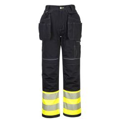 Pantaloni PW3 Hi Vis Clasici Holster Portwest model PW307, marime 32, culoare Galben/Negru, fit R