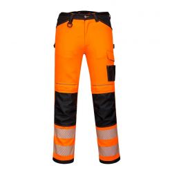 Pantaloni de lucru Hi-Vis Portwest PW340OBR30, culoare portocaliu negru, marime 30, talie normala