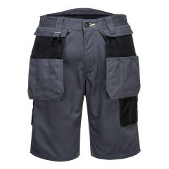 Pantaloni scurti de lucru Portwest PW345ZBR34, culoare gri/negru, marime 34