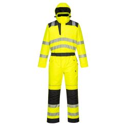 Combinezon de iarna Hi-Vis PW3 Portwest model PW352, marime M, culoare Galben/Negru, fit R
