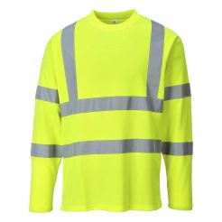 Tricou cu maneci lungi Portwest Hi-Vis S278YERXXXL, culoare galben, marime XXXL