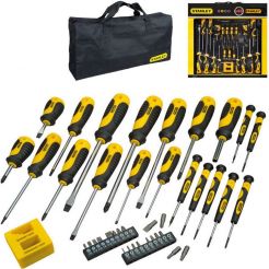 Set mixt surubelnite si biti Essential Stanley STHT0-62113, 42 piese, husa textila