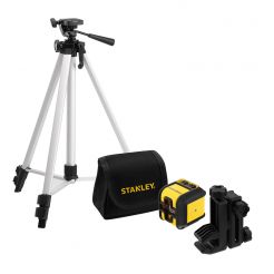 Set nivela laser si trepied Stanley Cubix STHT77648-1, linie rosie, 12 m