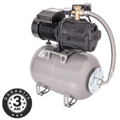 Hidrofor cu pompa autoamorsanta Wasserkonig WSK4348-25, corp fonta, putere 1000 W, debit 4320 l/h, inaltime refulare 48 m, vas de expansiune 24 litri