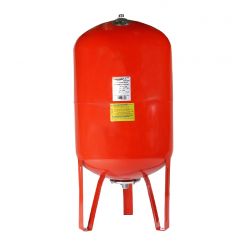 Vas de expansiune vertical Wassertechnik WTH100VRED, apa calda, volum 100 l, presiune max.10 bari, cu suport