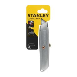 Cutter metalic 99E cu lama retractabila Stanley 2-10-099, 155 mm, ambalare individuala