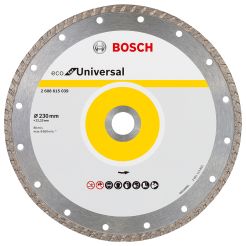 Set 10 bucati disc diamantat universal Bosch 2608615048, ECO TURBO, 230x22.2x7 mm